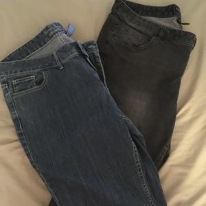 x2 Ralph Lauren Chaps Vera Wang Jeans  sz 16